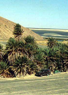 Vulkankrater, Zentral-Sahara, Libyen.